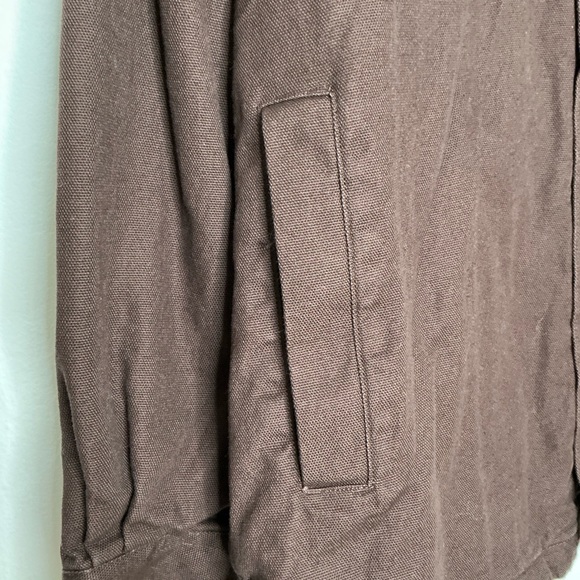 Duluth Trading Hanger Bender Fire Hose Shirt Jacket Dark Brown Large - Picture 5 of 11